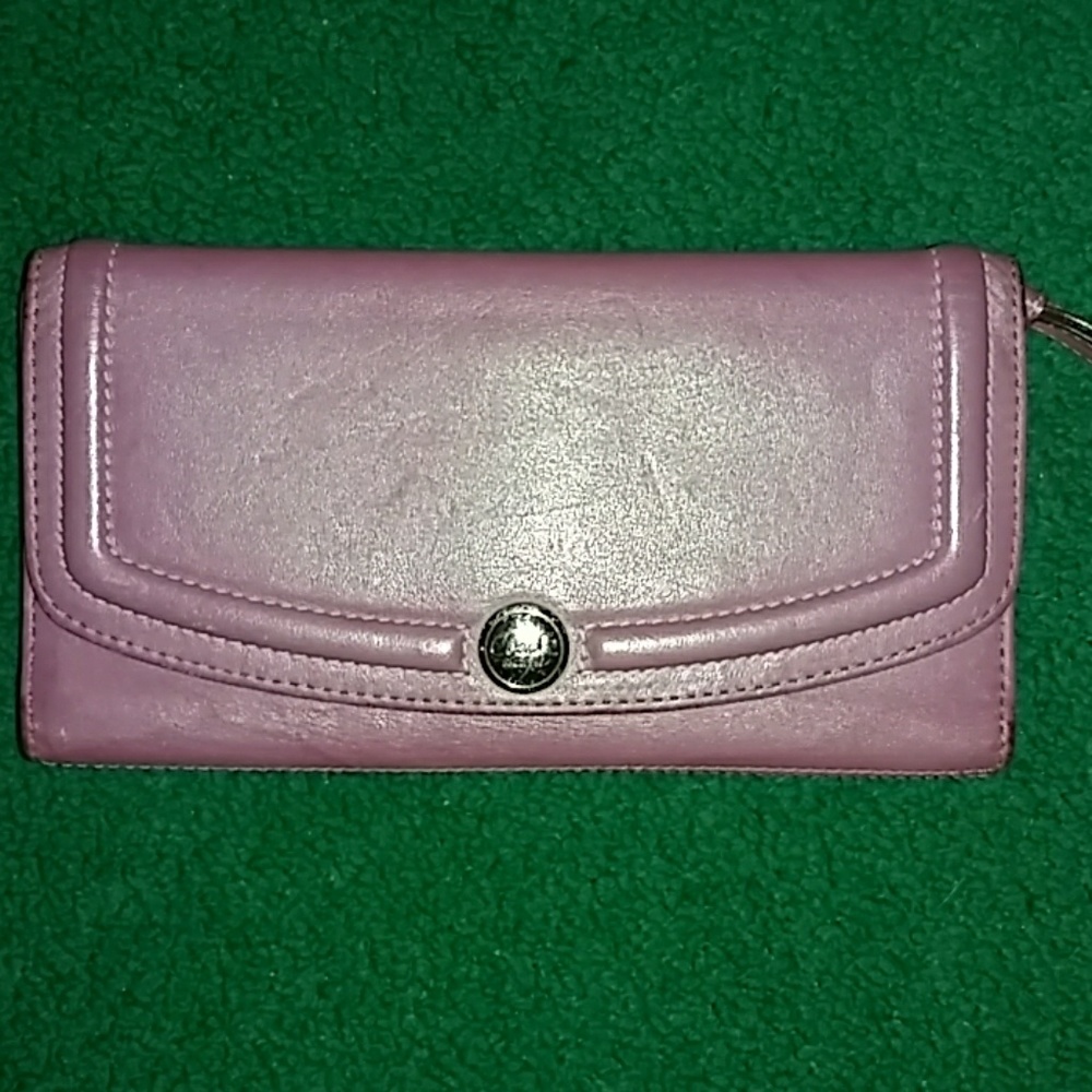 Purple Coach Wallet